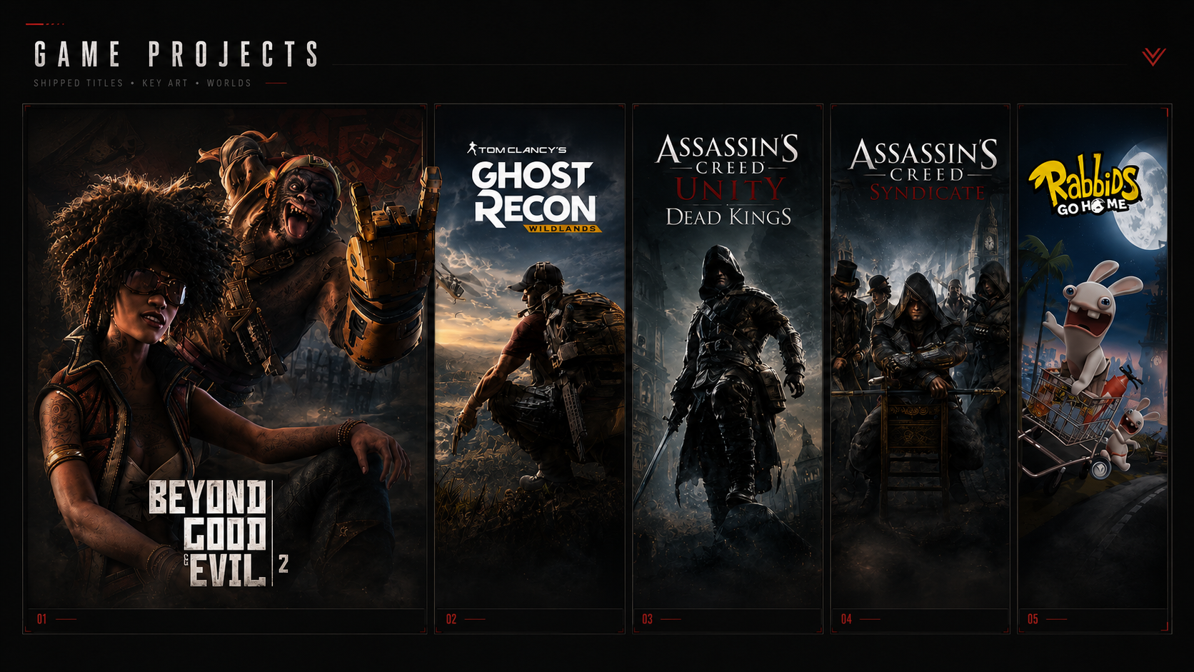 Sélection de projets jeu vidéo